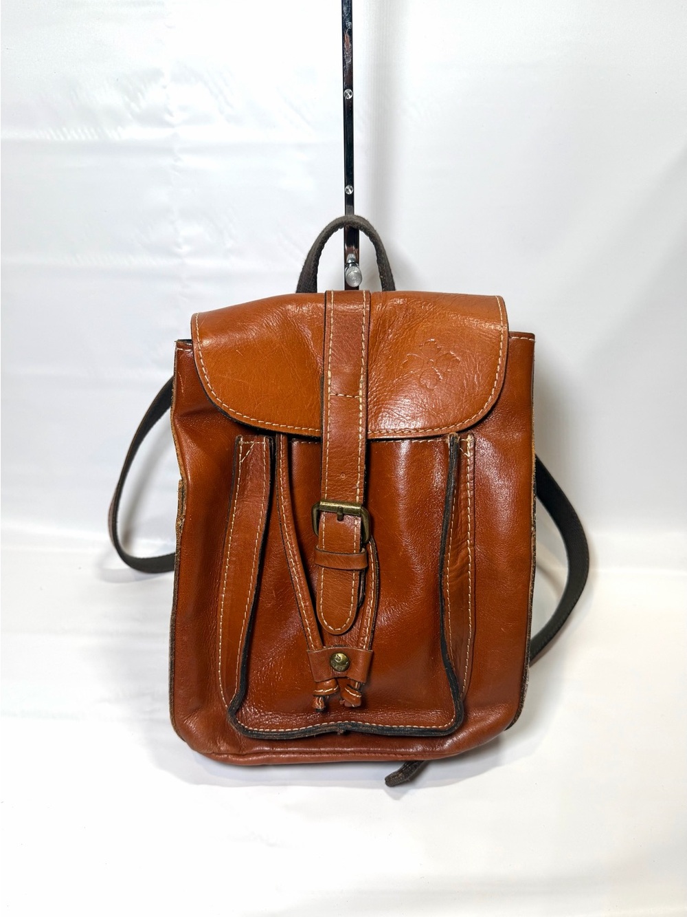Patricia Nash Aberdeen Small Leather Backpack Brown Italian Leather Woman’s
